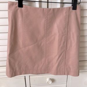 Blush pink free people mini skirt size 4